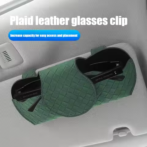 Leather Car Interior Glasses Case for Series F48 E90 G20 G30 G11 X1 X2 X3 X5 X4 X6 X7 Auto Visor Sun
