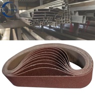 LUUMXAI 10pcs Sanding Belts, 330 x 30 mm / 1.2 x 13 Inch 80 Grit Abrasive Sanding Belts, Durable Alu