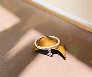 925純銀 滿鑽線戒 造型戒指 鋯石 純銀戒指 方鑽