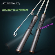 Ultra soft carbon rod Transparent carbon rod body 1.27m/1.6m Rod udang galah Joran udang galah Rod s