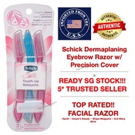 [SALE!] Schick Facial Dermaplaning Razor w/ Precision Cover Eyebrow Razor Face Safety Razor Hydro Si