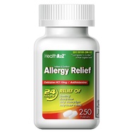 HealthA2Z® Allergy Relief | Cetirizine 10mg | All Day Allergy Relief | Indoor & Outdoor | Relief fro