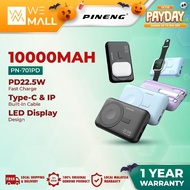 Pineng PN-701PD 10000mAh Powerbank Built-in Cable