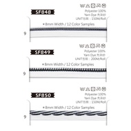 SF848 SF849 SF850 Twill Stripes Checkered Sprout Webbing Strap [Gongmeng]