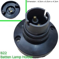 B22 Batten Lamp Holder / Socket Light Bulb Holder with Base