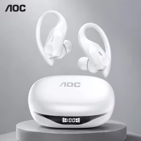 Choice AOC Wireless Bluetooth Earphones Power Display HiFi Music Gaming Low Latency Bluetooth Headph