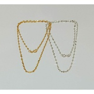 GENUINE CUCUMBER SEED NECKLACE FOR ADULTS (925 SILVER SILVER)