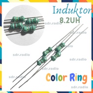 Inductor Axial 8.2 uH Inductor Color Ring 8.2uH 1/ 2 watt 8200nh 8.2uH 8.2 uH best quality 8200 nH