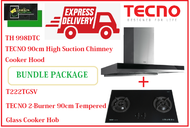 TECNO HOOD AND HOB BUNDLE PACKAGE FOR ( TH 998DTC &amp; T 222TGSV ) / FREE EXPRESS DELIVERY