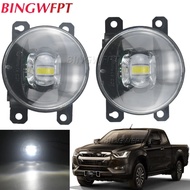 2X LED Fog Light DRL For Isuzu D-Max D MAX Dmax Cab 2020.12 2021 2022 LED Fog Lamp Cut-line Lens Day