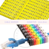 Cable Markers Colorful Marker Number Letter Tag Label for Wiring Networks