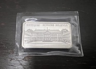 Degussa Motive Berlin Schloss Bellevue 1 oz .999 Silver Bar 1oz