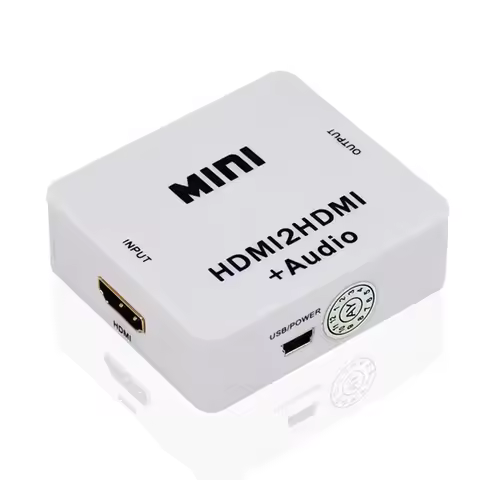 1080P HDMI Audio Extractor Splitter HDMI to HDMI 3.5mm Audio Adapter with 3.5mm Jack Stereo Audio Se