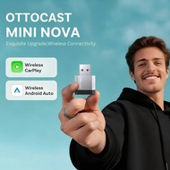 Ottocast Express Mini Nova 3.0 Wireless CarPlay Android Auto Adapter AI Dongle Car Accessorie