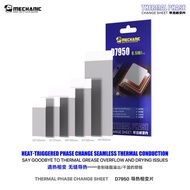 MECHANIC D7950 Phase Change Thermal Pad, Peel and Stick Non-Corrosive Sheet for Laptop Desktop Cooli