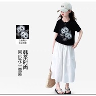BD03 FLOWER SKIRT SET SIZE 120-150