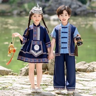 Children Ethnic Costume Girl Yao Ethnic Ethnic Dong Ethnic Boy Strong Ethnic Style Kindergarten Danc