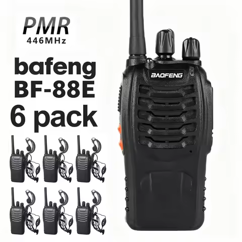6 pack Baofeng BF-88E EU Standard 5W Two Way Radio Wholesale Factory Supply For Self-Driving Tour