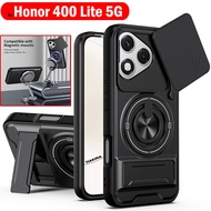 Rotate Slide Lens Funda for Honor 400 Lite 5G Case Magnetic Ring Cover for Honor 400 Lite Case Folda