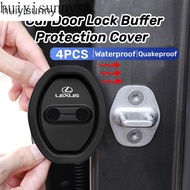 HYS 4Pcs Lexus Silicone Car Door Lock Protection Cover Door Lock Shock Absorber Silent Accessories f