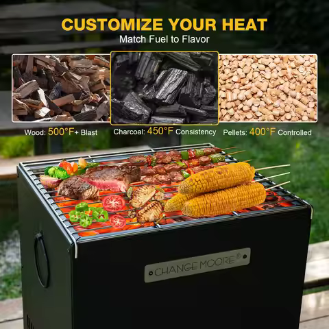 Portable Stainless Steel Wood Fired Pizza Oven Outdoor Pizza Stone Oven Full Accessory Kit for BBQ G