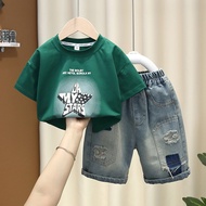 Terno for kids boy Kid Baby boy Clothes Set Cool Casual Outfit 2-11 yrs old Handsome 2Pcs Children C