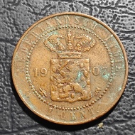 Koin 1 Cent Nederlandsch Indie Tahun 1907
