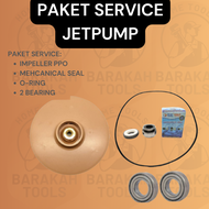 PAKET SERVICE POMPA AIR JETPUMP SHIMIZU JET PUMP 260 267 268 375 BIT / Kipas Impeller Inpeler Mesin Pompa Air / Sil Seal Pompa Air Sanyo Shimizu Zimizu Panasonic / Suku Cadang Sparepart Pompa Air