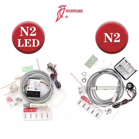 Woodpecker Dental Ultrasonic Scaler Build In N2/N2 LED HW-5L HW-3H Ultrasonic Piezo Scaling Tips Fit