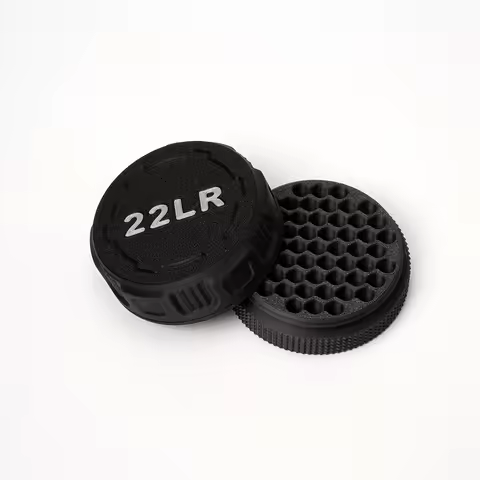 Mini Ammunition Storage Box for .22LR Caliber, Compact Durable Ammo Case with Screw-On Lid, Portable