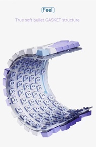 AK820 AZZ Pro Wireless Mechanical Keyboard Tri-Mode Multifunctional Knob Customize Screen Keyboards