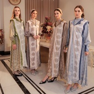AYESHA - Velvourse Dress, Raya Collection, Premium Motif Gamis Jubah Gamis Dress Muslimah
