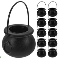 12Pcs Halloween Party Mini Pot Small Cauldron Pot Halloween Decoration Small Cauldron Halloween Caul