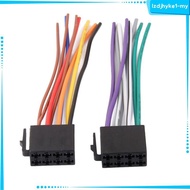 [LzdjhykecbMY] 2Pcs Stereo Radio CD Wiring Harness Connector Adaptor Cable For TVolkswagen