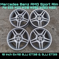 Mercedes Benz AMG Sport RIm 18 Inch 5H PCD112 8JJ ET30 / 9JJ ET39 For W211 W211 W210 W212 W202 W203 W204 W205 W221 W176
