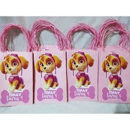 10pcs. Paw Patrol Pink Skye Theme Loot bags