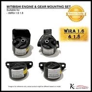 #QUALITY# Engine Mounting & Gear Mounting Set for Wira 1.6 1.8 Auto / Manual