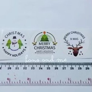 Merry Christmas Sticker 38mm