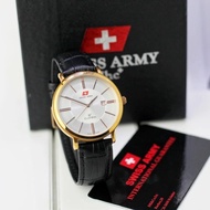 Jam Tangan Pria Swiss Army 8933 Original Tali Kulit
