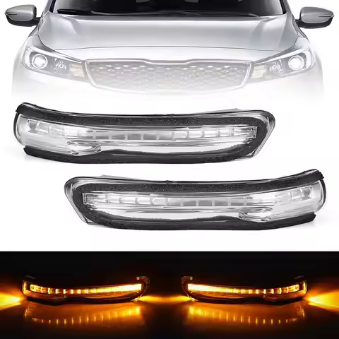 Car Outside LED Rearview Side Mirror Turn Signal Light For Kia Forte Cerato K3 K3S Ceed JD 2012 2013