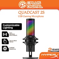 HyperX QuadCast 2 S – USB Microphone, with RGB Lighting, Streaming and Podcasting, with On-Board Con
