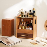 實木化妝品收納櫃 | 高級美妝收納盒 大容量抽屜 女友老婆禮物