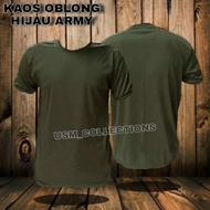 HIJAU ARMY GREEN SHORT T-SHIRT ARMY GREEN T-SHIRT/
