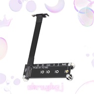 PCI-E 3.0 X1 to M.2 NVMe SSD Extension Cable PCIe X1 Riser Cable 90° Angle M Key NVMe/ NGFF SSD Rise