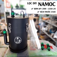Lọc DIY NAMOC Fi168-Cao 30cm [28W~1350L/H] - Lọc Chế Mập Lùn Cho Bể Cá Cảnh Thuỷ Sinh