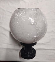 Globe Lamp LED Solar Column Head Light Outdoor Post