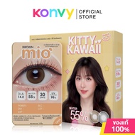 Kitty Kawaii Plus Contact Lens Mio Brown [1 Pair] คิตตี้ คาวาอิ คอนแทคเลนส์แบบรายเดือน