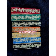 Indian Spiral Strip Flower Pattern Beautiful Gold Color Width 1.5 Inches Length 10 Yards Use To Deco