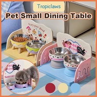 Pet Small Dining Table Adjustable Height Anti-Leak Easy To Assemble Washable Pet Feeding Table