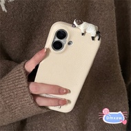 Korean Cute 3D Cat Soft Litchi Pattern Phone Case For Honor 200 100 90 80 70 60 50 Pro Plus SE Lovel